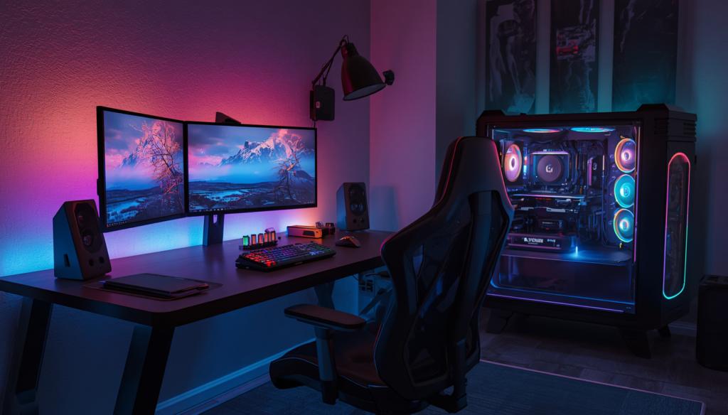 gaming desks with led